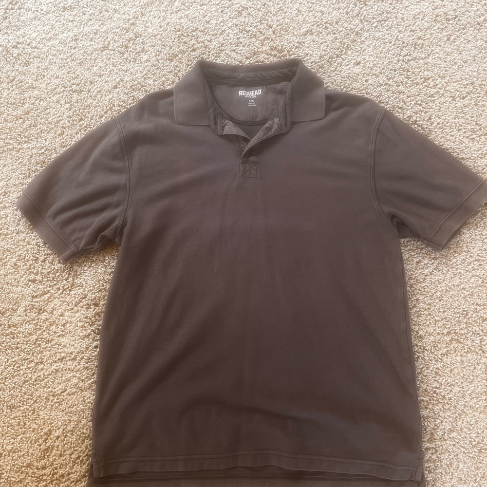 RedHead Men's Dark Brown Polo Shirt